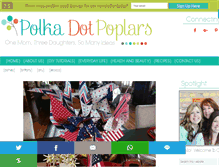Tablet Screenshot of polkadotpoplars.com